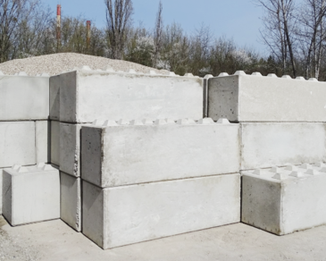 Prefabrykowane bloki betonowe